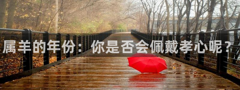 奇亿娱乐平台：属羊的年份：你是否会佩戴孝心呢？